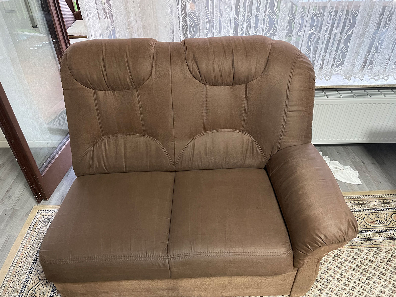 Nachher: Ledersofa nach der Reinigung